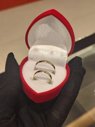 Aliança em ouro 18k