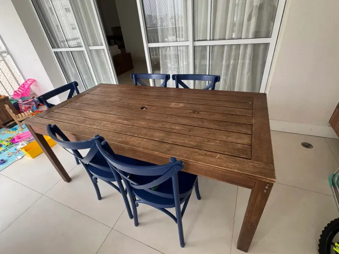 Mesa madeira Tok Stok 