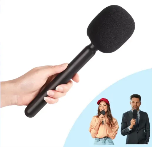 Suporte para microfone lapela apresentador 