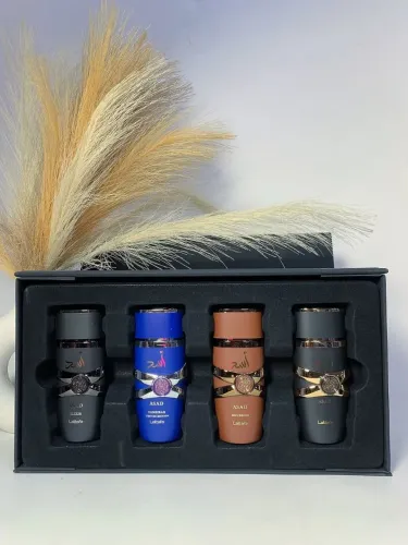 Kit perfume árabe 4 em 1 ASAD COLLECTION ORIGINAL