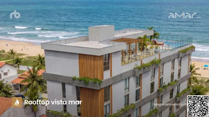 PRAIA DOS CARNEIROS - Flat 20 m² a 200 m da Vila padre Arlindo a 50m do mar com lazer comp
