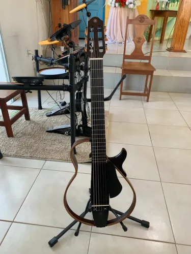 Violão yamaha silent slg200n