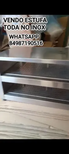 Estufa aquecedora de alimentos inox