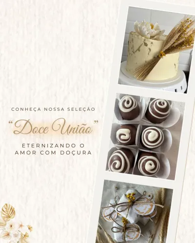 Bolo bem casado e doces 