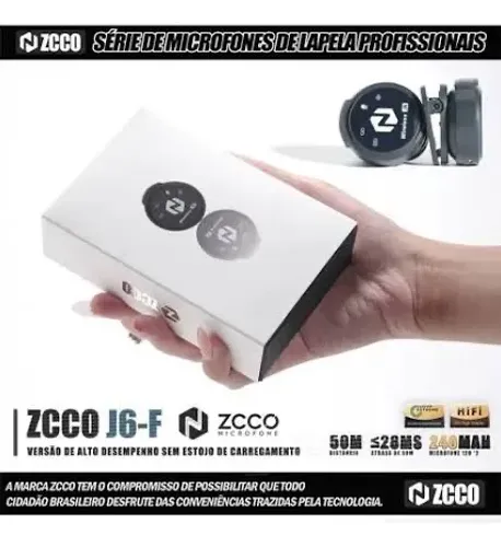 Microfone de lapela ZCCO J6f