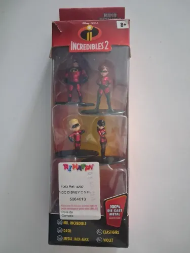 Nano metalfigs Os Incríveis na caixa