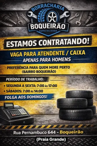 Vaga para atendente/caixa HOMEM