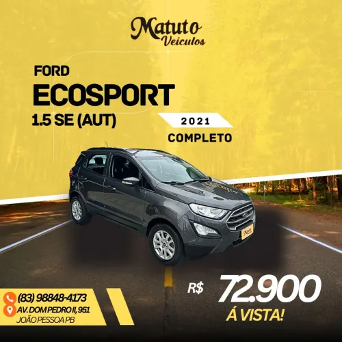 Ford Ecosport SE 1.5 12V Flex 5P Aut. 2021