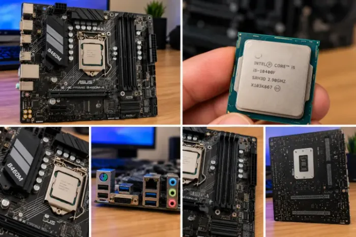 Kit Upgrade Intel Core i5-10400F + Placa-Mãe B460M-PLUS DDR4
