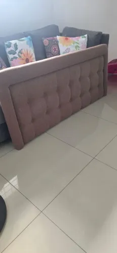 Cabeceira de cama casal feita na Stok Casa ,está perfeita