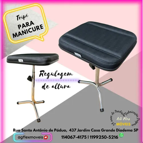 Tripé para manicure | cabe 2 pernas | Envio imediato 