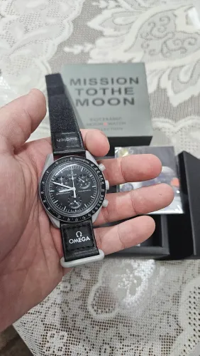 Relógio Omega x Swatch Moonswatch - Completo com caixa