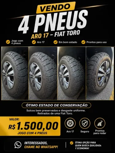 Vendo pneus xbri 225/65/17