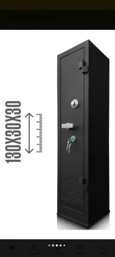 Cofre para armamento 1,30 cm para armas longas e curtas