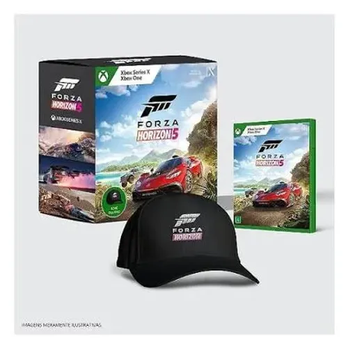 XBOX FORZA HORIZON 5 EDIÇÃO BONE + HALO INFINITE EDIÇÃO BARALHO