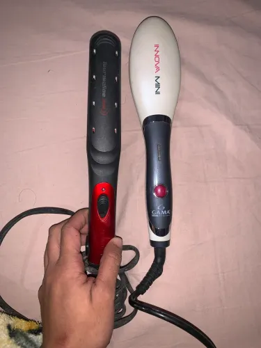 Vendo chapinha e escova alisando e secando