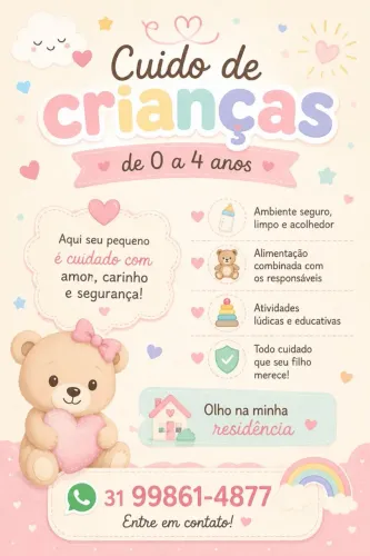 Babá Infantil - Cuidado com Carinho e Responsabilidade