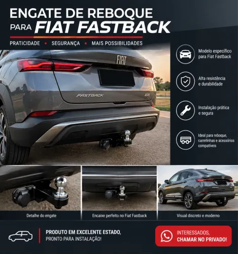 ENGATE DE REBOQUE PARA FIAT FASTBACK