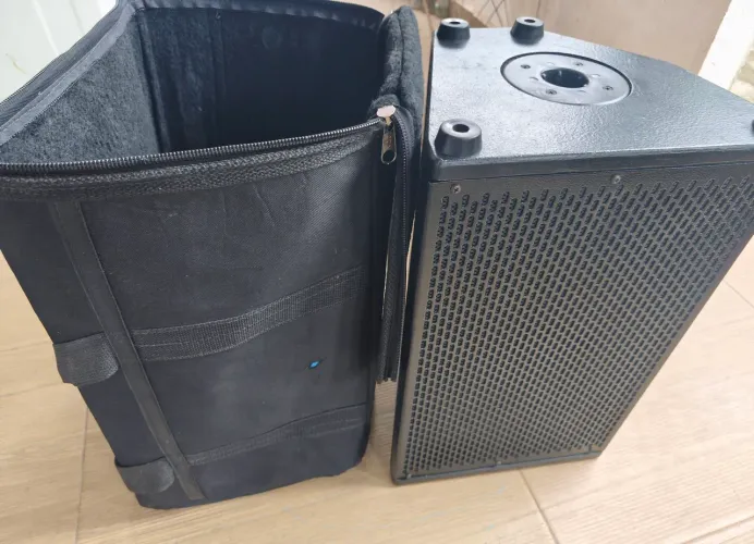 PAR DE CAIXAS P/ MONITOR OU LINE (PASSIVO) FALANTE 10 POL + DRIVE (200wts) C/ BAG.