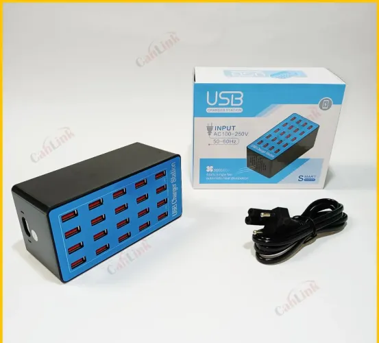 Carregador Usb De 100 W Com Várias Portas E Carregamento 