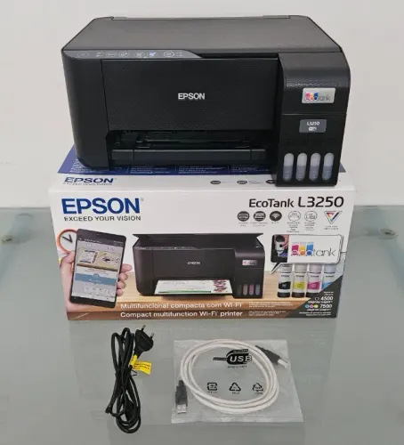Multifuncional Tanque de Tinta Ecotank L3250, Colorida, Wi-Fi, Conexão USB, Bivolt, Epson