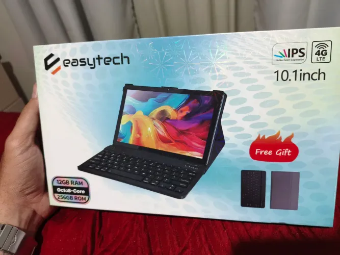 Tablet com chip e teclado 