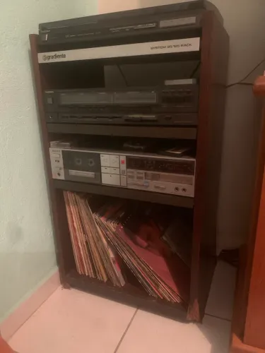 Rack Móvel Som Antigo Gradiente s95 s125