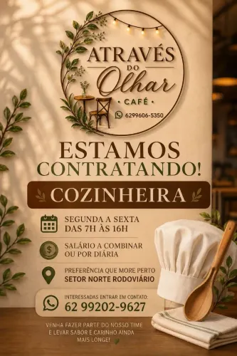 Cozinheira das 7 as 16