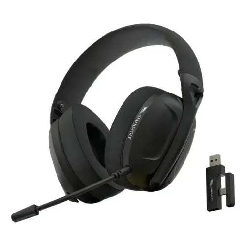 Headset Gamer Smailwolf L80 Ultraleve C/ Tri-mode Preto