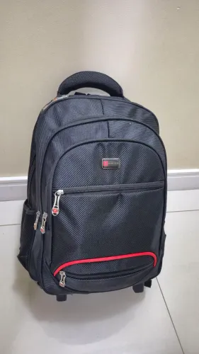 Mochila unissex com rodinhas
