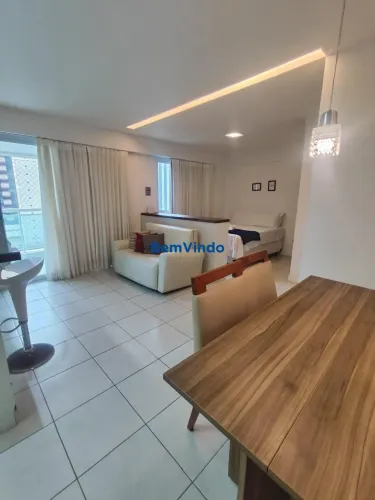 Apartamento sofisticado e mobiliado com vaga coberta Mandarim Salvador Shopp