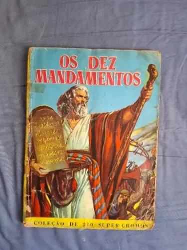 Album de figurinhas Os Dez Mandamentos - completo