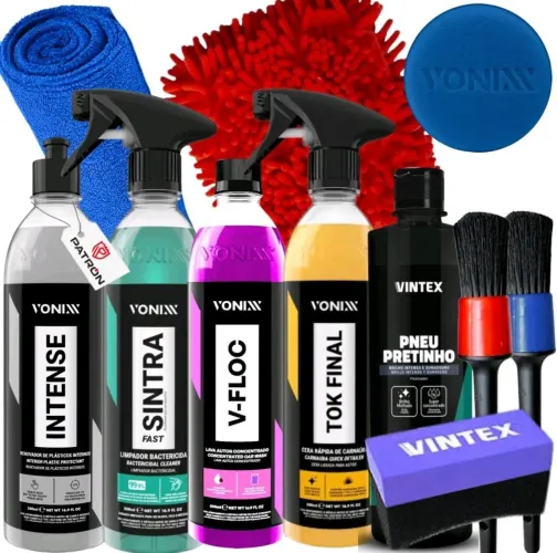 Kit limpeza automotiva VONNIX completa