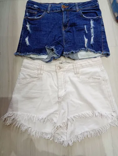2 shorts jeans feminino tamanho 40
