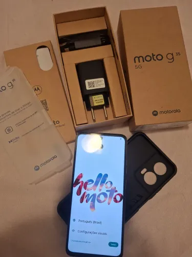 Celular Motorola G35 5G 256GB só 3 meses de uso 