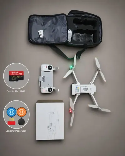 Drone Fimi X8 Tele Max + sd 128 + bolsa + landing pad - homologado anatel