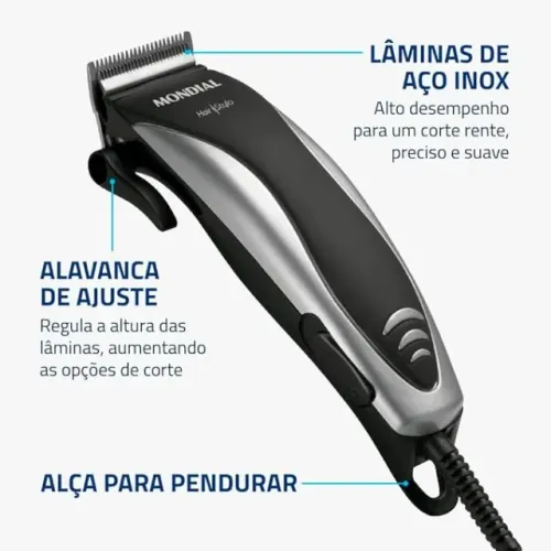Maquina de Cortar Cabelo Original Mondial Nova Lacrada Pix ou Cartão