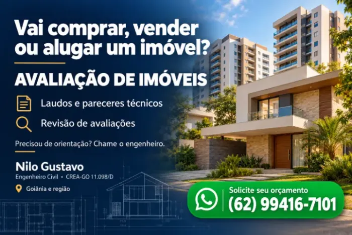 Engenheiro Civil em Goiânia | Avaliação de Imóveis, Vistorias, Laudos e Perícias