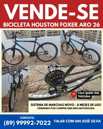 Bicicleta Houston Foxer aro 26 de marcha - para vender logo