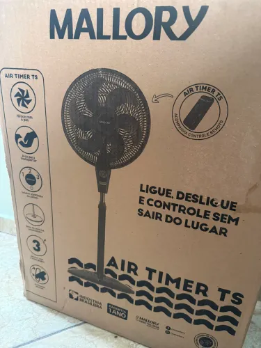 Ventilador de Coluna Mallory Delfos TS+ 126W, Silencioso, Com Hélice de 6 pás - 127V