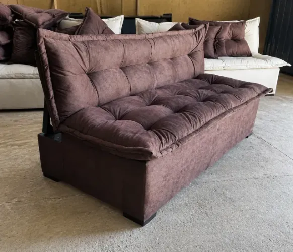 Sofá Cama Marrom novo