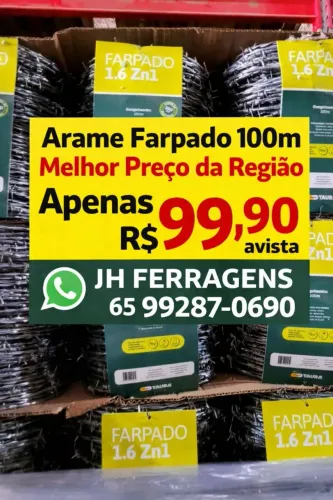 Arame farpado 100m