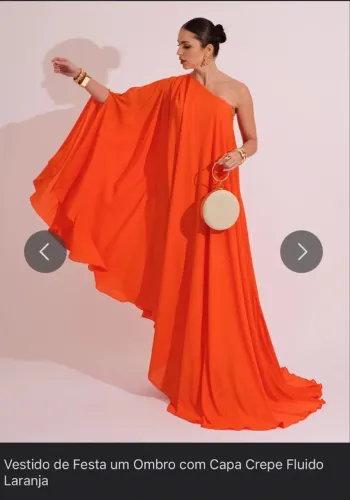 vestido longo de festa laranja vivadress | madrinha, formatura e casamento