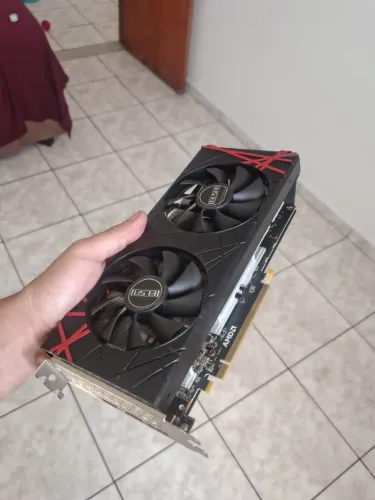 Placa de Video RX 580 8GB - Elsa - COM DEFEITO Para reparo ou retirada de peça