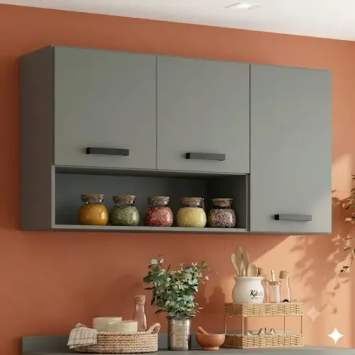 Armário Aéreo 3 Portas Fendi | Oferta Especial