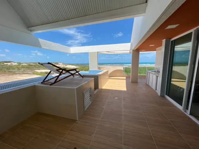 Duplex para aluguel possui 210 metros quadrados com 3 quartos em Porto das Dunas - Aquiraz