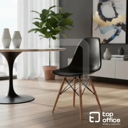 Cadeira Eiffel - Charles Eames Preta - PROMOÇÃO