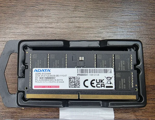 Memória RAM 32GB DDR5 5600MHz ADATA, ORIGINAL E NOVA, Aceito CARTÃO até 10X e Faço entrega