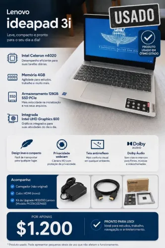 Notebook Ideapad 3I