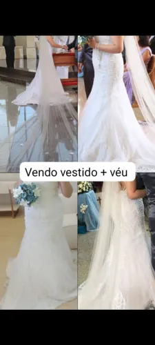 Vestido noiva+Véu